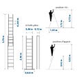HOSTRÃ–M - Echelle transformable 2 plans StablePro 2x9 marches aluminium extensible coulissante, 3 positions, hauteur travail max 5,02m, garantie 5 ans, Hostrom - vignette