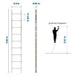 HOSTRÃ–M - Echelle simple StablePro 9 marches en aluminium, légère et durable, hauteur de travail maximale 3,47m, garantie 5 ans, charge maximale 150kg, Hostrom - vignette