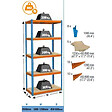 SIMON RACK - SimonRack - Etagère de rangement 2000x1200x450mm bleu/orange/bois charge 300 Kg - Bricoforte 1204-5 Chipboard8435104938584 Simon Rack - vignette