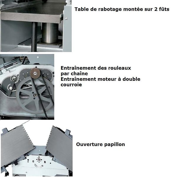 LEMAN - Dégauchisseuse Raboteuse l:250mm 1500W RAD250 Leman - large