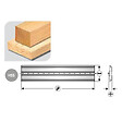 LEMAN - Fer Reversible Acier Black Oxide 410x12x2,7 Centrofix/Centrostar147.541.00 Leman - vignette