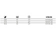 LEMAN - Fer Reversible Acier Black Oxide 410x12x2,7 Centrofix/Centrostar147.541.00 Leman - vignette