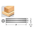 LEMAN - Fer Reversible Acier Black Oxide 310x12x2,7  Centrofix/Centrostar Leman - vignette