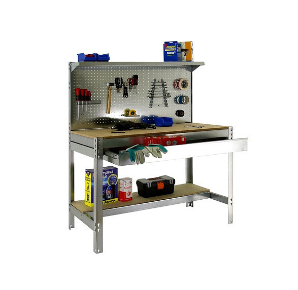 SIMON RACK - SimonRack - Kit Etabli 1440x1200x600mm Charge 600Kg -  SIMONWORK BT3 BOX 1200 GALVA/BOIS Simon Rack - large