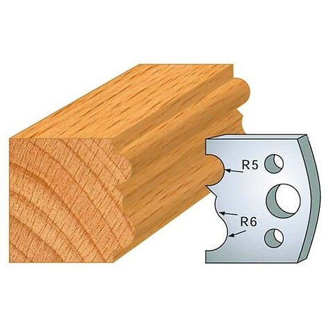 LEMAN - Jeu de 2 fers profilés acier Ht.40 mm N°029 Leman - large
