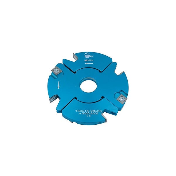 LEMAN - Porte-outils ajustable feuillure et tenon D.140 x 30 x 14/28 mm dents 4+4 Leman - large