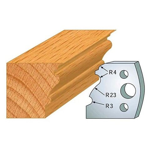 LEMAN - Jeu de 2 fers profilés acier Ht.40 mm N°103 Leman - large