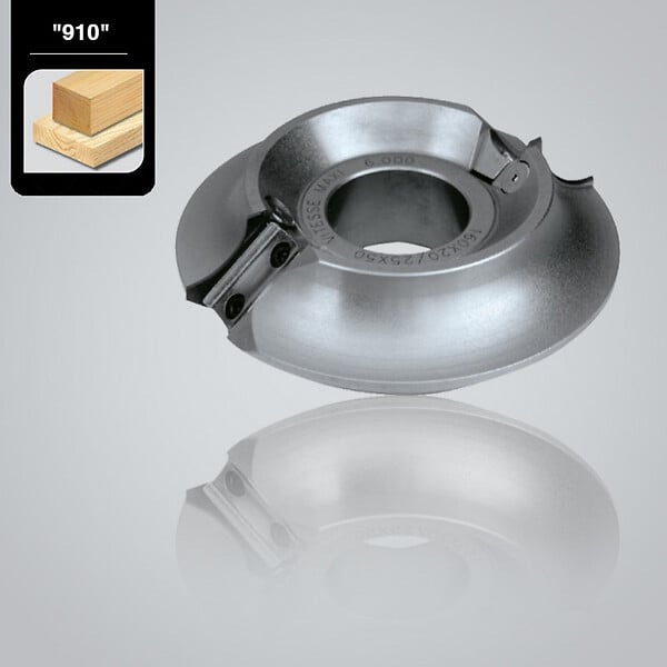 LEMAN - Porte-outils 1/4 de rond Diam 140 x 50 mm à  plaquettes interchangeables 2 dents 910.9.140.50.08 Leman - large