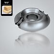 LEMAN - Porte-outils 1/4 de rond Diam 140 x 50 mm à  plaquettes interchangeables 2 dents 910.9.140.50.08 Leman - vignette