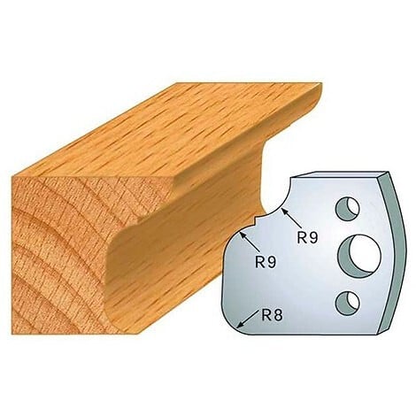 LEMAN - Jeu de 2 fers profilés acier Ht.40 mm N°068 Leman - large