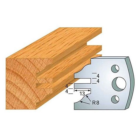 LEMAN - Jeu de 2 fers profilés acier Ht.40 mm N°097 Leman - large