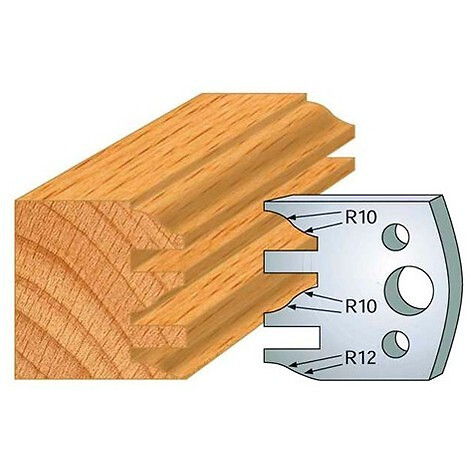 LEMAN - Jeu de 2 fers profilés acier Ht.40 mm N°124 Leman - large