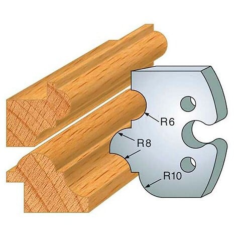 LEMAN - Jeu de 2 fers profilés acier Ht.50 mm N°233 Leman - large