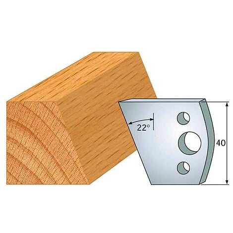 LEMAN - Jeu de 2 fers profilés acier Ht.40 mm N°001 Leman - large