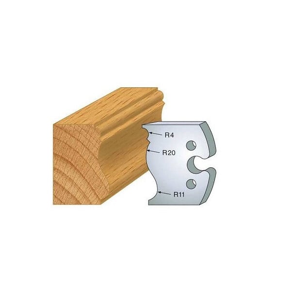 LEMAN - Jeu de 2 fers profilés acier Ht.50 mm N°254 Leman - large