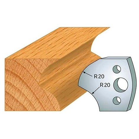 LEMAN - Jeu de 2 fers profilés acier Ht.40 mm N°120 Leman - large