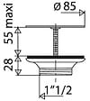 LEMAN - Porte-outils plate-bande Sup diam.160 Al.30 Ep.20 z2 948.160.30.01 Leman - vignette