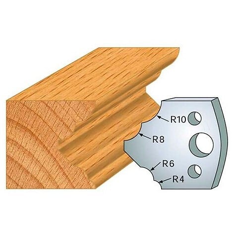 LEMAN - Jeu de 2 fers profilés acier Ht.40 mm N°125 Leman - large