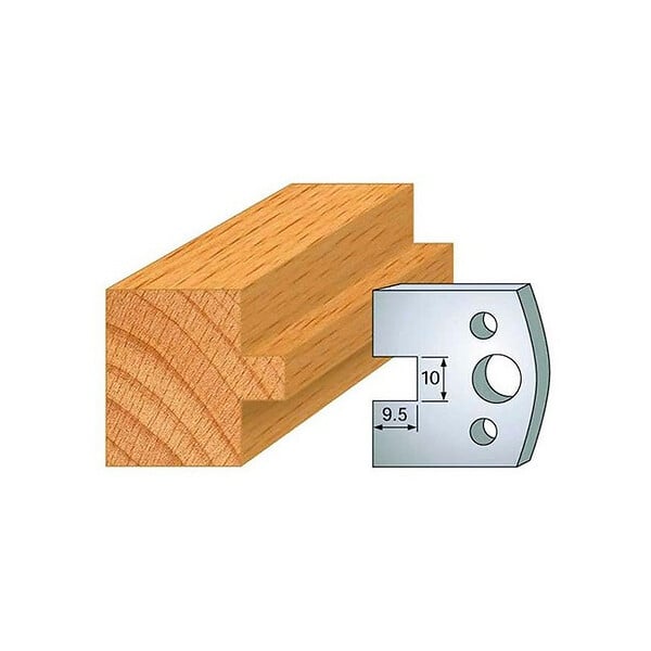 LEMAN - Jeu de 2 fers profilés acier Ht.40 mm N°092 Leman - large