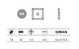 LEMAN - 10 Plaquettes carbure réversibles 14x14x1,2mm 4 coupes 02.2171.4 Leman - vignette