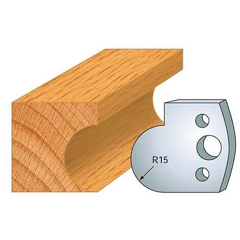 LEMAN - Jeu de 2 fers profilés acier Ht.40 mm N°065 Leman - large
