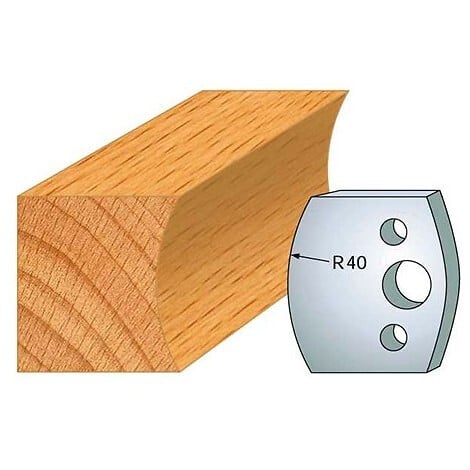LEMAN - Jeu de 2 fers profilés acier Ht.40 mm N°087 Leman - large