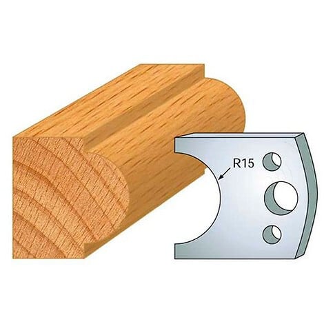 LEMAN - Jeu de 2 fers profilés acier Ht.40 mm N°066 Leman - large