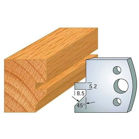 LEMAN - Jeu de 2 fers profilés acier Ht.40 mm N°084 Leman - large