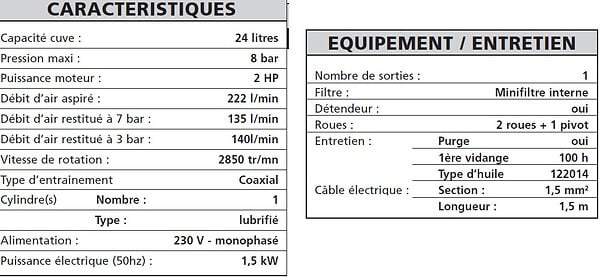 STANLEY - Compresseur 50L 8 bar 2CV (Cylindre alu-fonte) D 210/8/50 Stanley - large