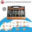 LEMAN - Coffret 12 Meches de Defonceuse Carbure Assorties Queue 6 Mm Leman - vignette