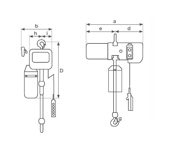 STOCKMAN - Palan électrique à  chaîne 220V 500 kg EW502 Stockman - large