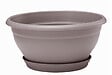 POETIC - Coupe Lotus avec soucoupe 30cm - Taupe - vignette