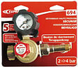 EXPRESS - Détendeur propane avec bouton de sécurité et manomètre - vignette