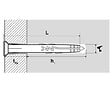 SCELL-IT - Scell-It - 100 pièces de cheville à frapper nylon - inox A4 - tête plate Ø 8 x 100 mm - A4-YZP8100-BC Scell-it - vignette