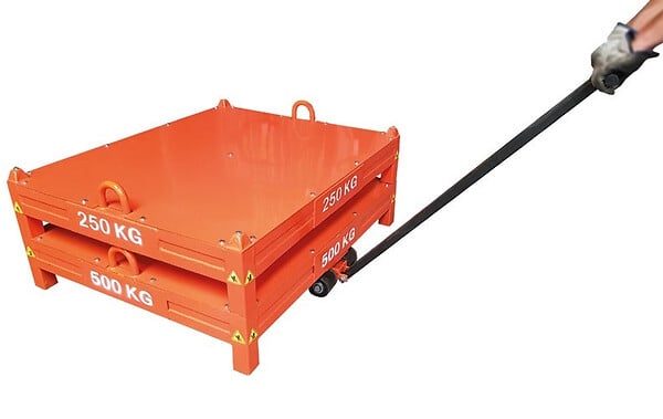 STOCKMAN - Rouleur à  timon 3T 4 galets D85x90mm ST30 Stockman - large
