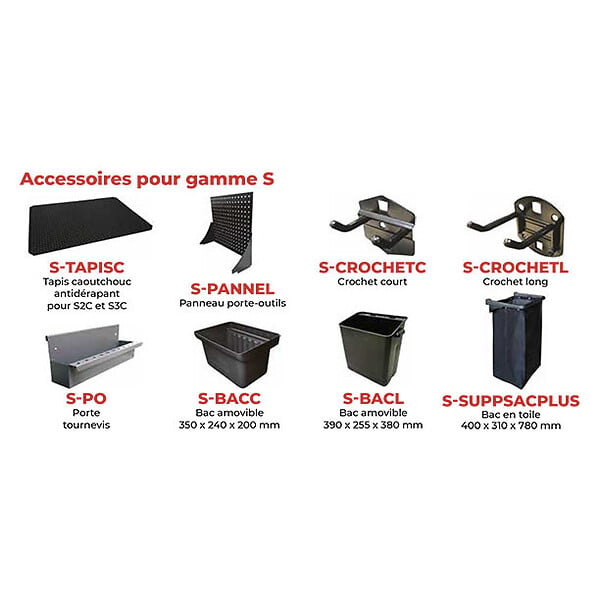 STOCKMAN - Servante 250 kg 2 plat. 915x520 S2L Stockman - large