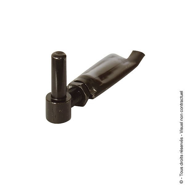 AFBAT - Gond de portail réglable Afbat noir D 16mm - large