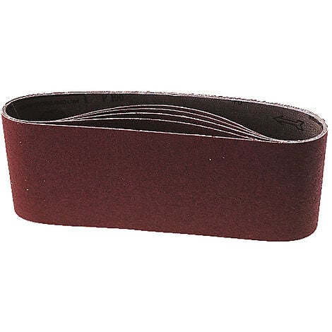 MAKITA - Lot de 5 Bandes abrasives 76 x 457 mm pour bois métal pour ponceuse à bande MAKITA 9911 - large
