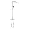 GROHE - Grohe Vitalio Start Colonne de douche Ecojoy avec mitigeur thermostatique, douche de tête 250 mm, douchette 2 jets, Chrome (26816000) - vignette