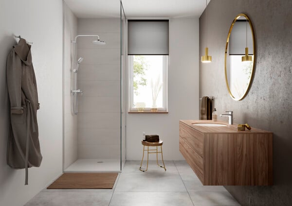 HANSGROHE - Colonne de douche Vernis Blend 200 1jet EcoSmart 9 l-min Reno - large