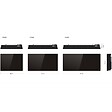 KALIA - Radiateur électrique céramique GLASS noir 1500W - vignette