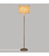 ATMOSPHERA - Lampadaire en Bois de Pin et Abat-jour Beige naturel tressé H 149.5 cm - vignette