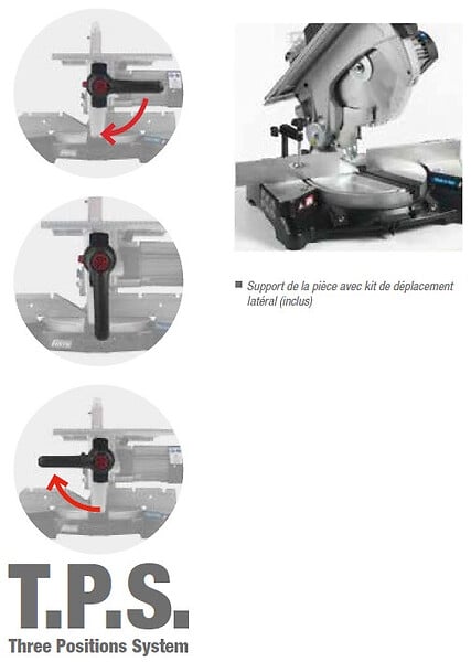 FEMI - Scie à  onglet avec table de délignage 1500W 230V Diam 305mm moteur à  induction XXXEVO Femi - large