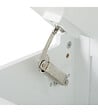 ATMOSPHERA - 2 en 1 Banc avec dossier et Coffre à jouets en Bois Blanc - vignette