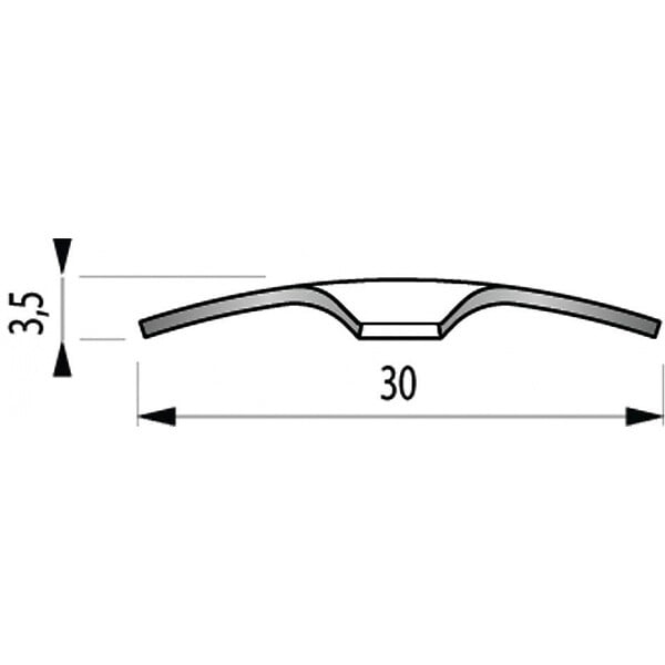 DINAC - BANDE SEUIL INOX VIS 083 - large