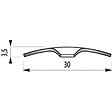 DINAC - BANDE SEUIL INOX VIS 083 - vignette