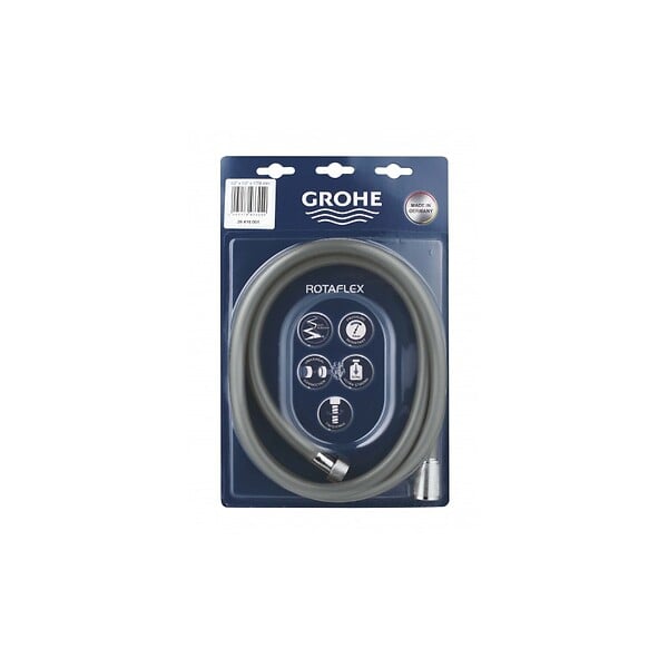 GROHE - Flexible de douche ROTAFLEX GROHE 28410001 - 175 cm - chromé - large