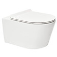GEBERIT - Geberit Pack Autoportant Bâti-support Duofix + WC sans bride SAT Brevis + Abattant ultra-fin, softclose + Plaque blanche - vignette