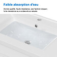 AICA SANITAIRE - Aica Sanitaire 79(L)x44.5(W)x52(H)cm Meuble salle de bain naturel avec 2 tiroirs à une fermeture amortie avec une vasque à suspendre - vignette