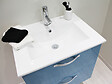 ONDEE - 2 Façades de tiroir MIXY - pour meuble de salle de bain - 80cm - Bleu - Laqué - vignette